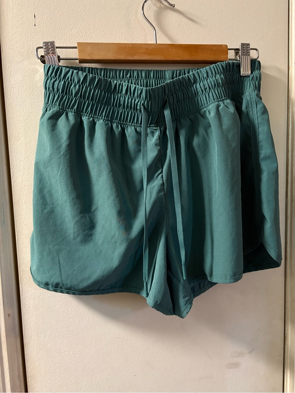 Velocity Women's Athletic Shorts - Teal Green size small